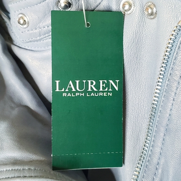 Ralph Lauren 100% Lamb Leather Moto Jacket NWT - Picture 14 of 16